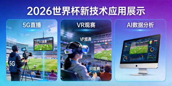 2026世界杯新技术应用展示 - 5G直播、VR观赛与AI数据分析
