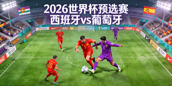 2026世界杯预选赛西班牙对阵葡萄牙的赛场示意图 - 西葡足球激烈对抗